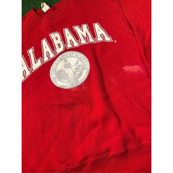 Size M - vintage Y2K university of Alabama Crimson Tide Jansport crew sweatshirt - Picture 2 of 7